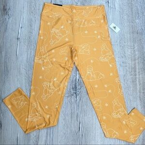 Disney Winnie The Pooh Yellow Leggings